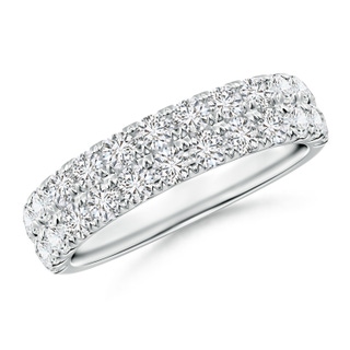 Channel Eternity Square Sapphire Diamond Wedding Ring | Angara