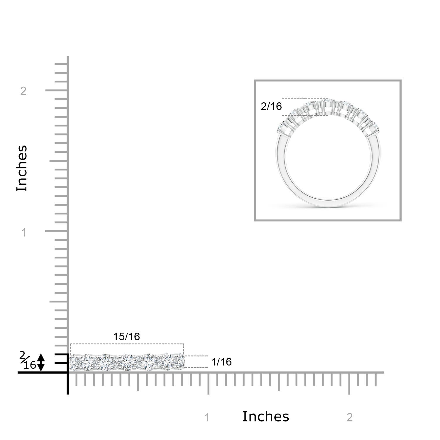 G, VS2 / 0.62 CT / 14 KT White Gold