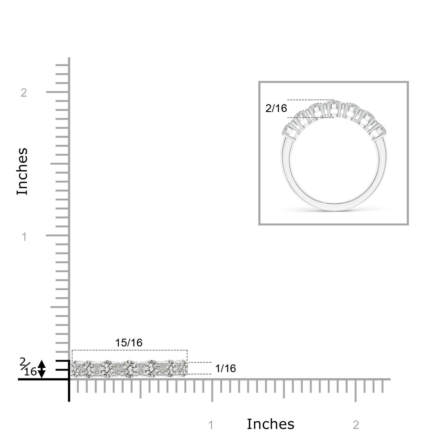 K, I3 / 0.62 CT / 14 KT White Gold