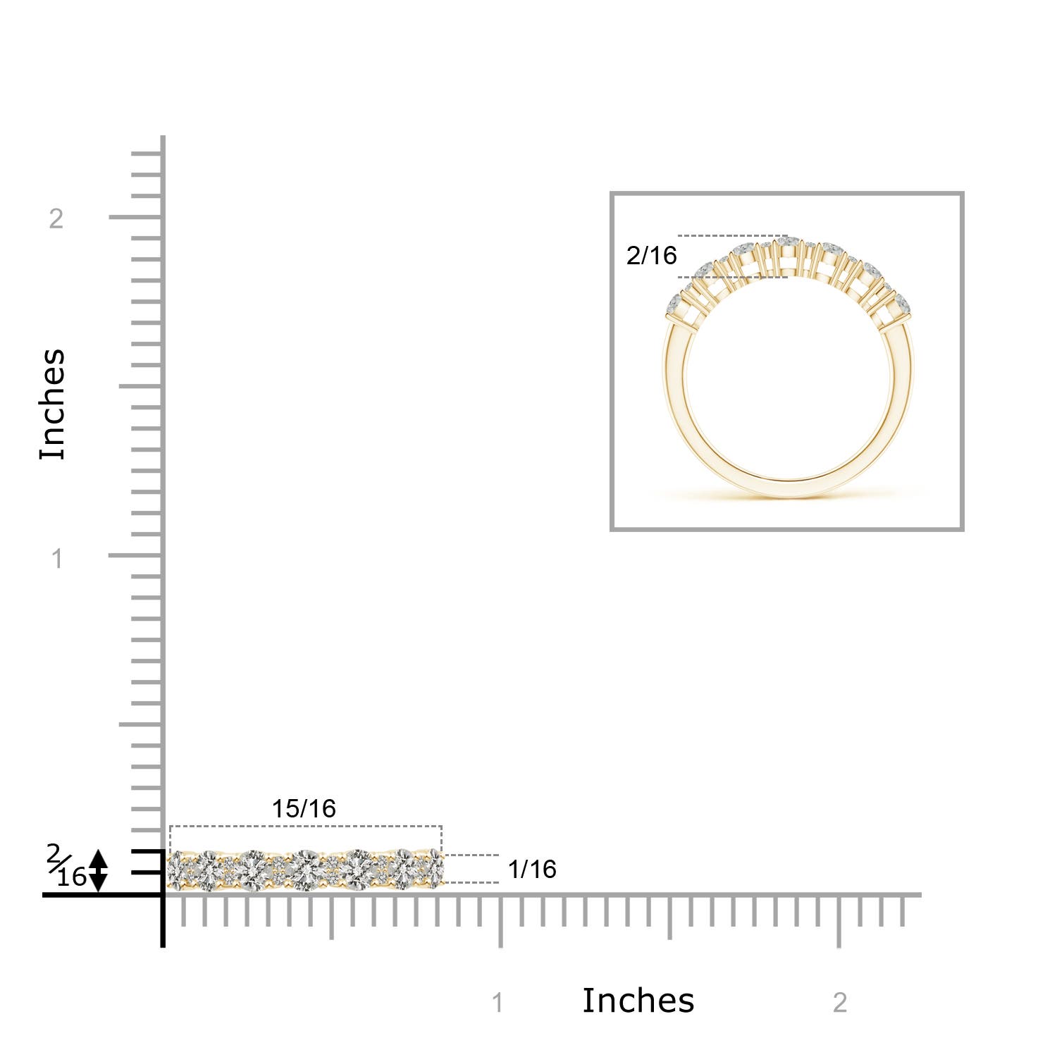 K, I3 / 0.62 CT / 14 KT Yellow Gold