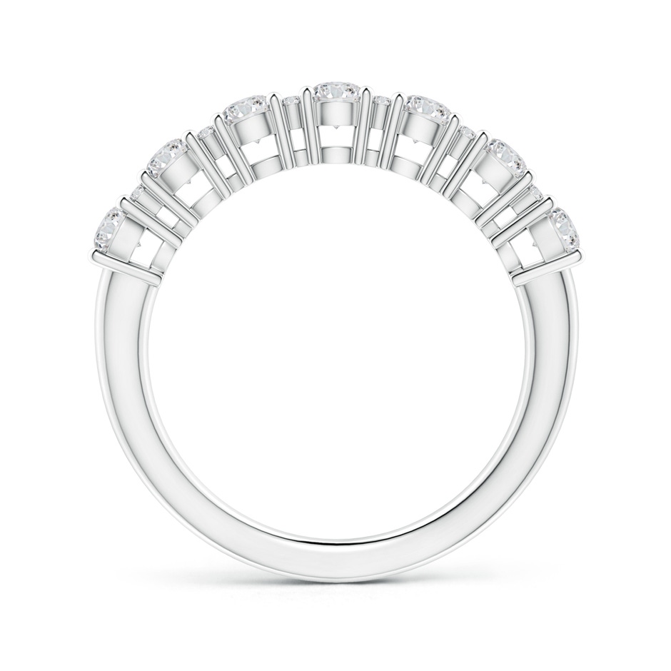 3.2mm HSI2 Round Diamond Half Eternity Band in Prong Setting in P950 Platinum side-1