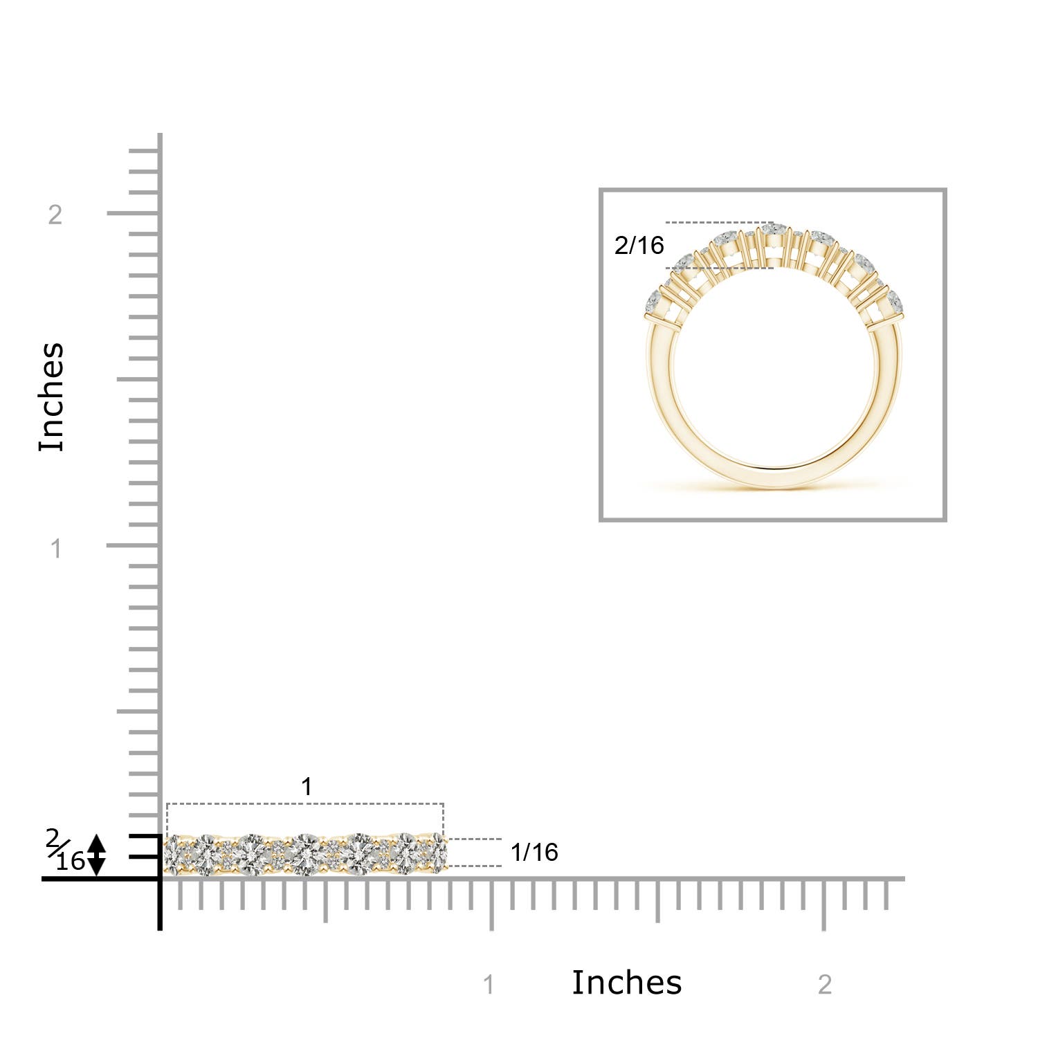 K, I3 / 0.95 CT / 14 KT Yellow Gold