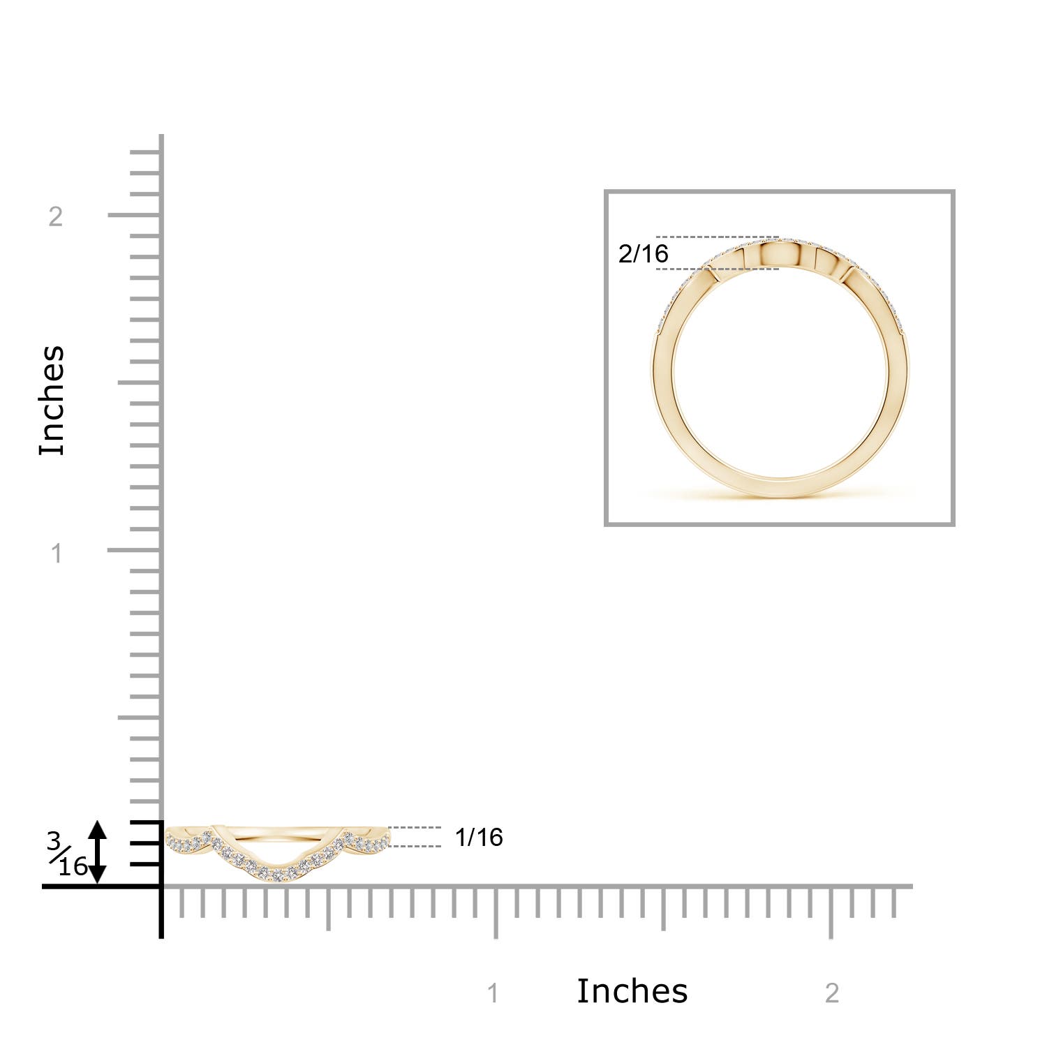 I I1 / 0.13 CT / 14 KT Yellow Gold