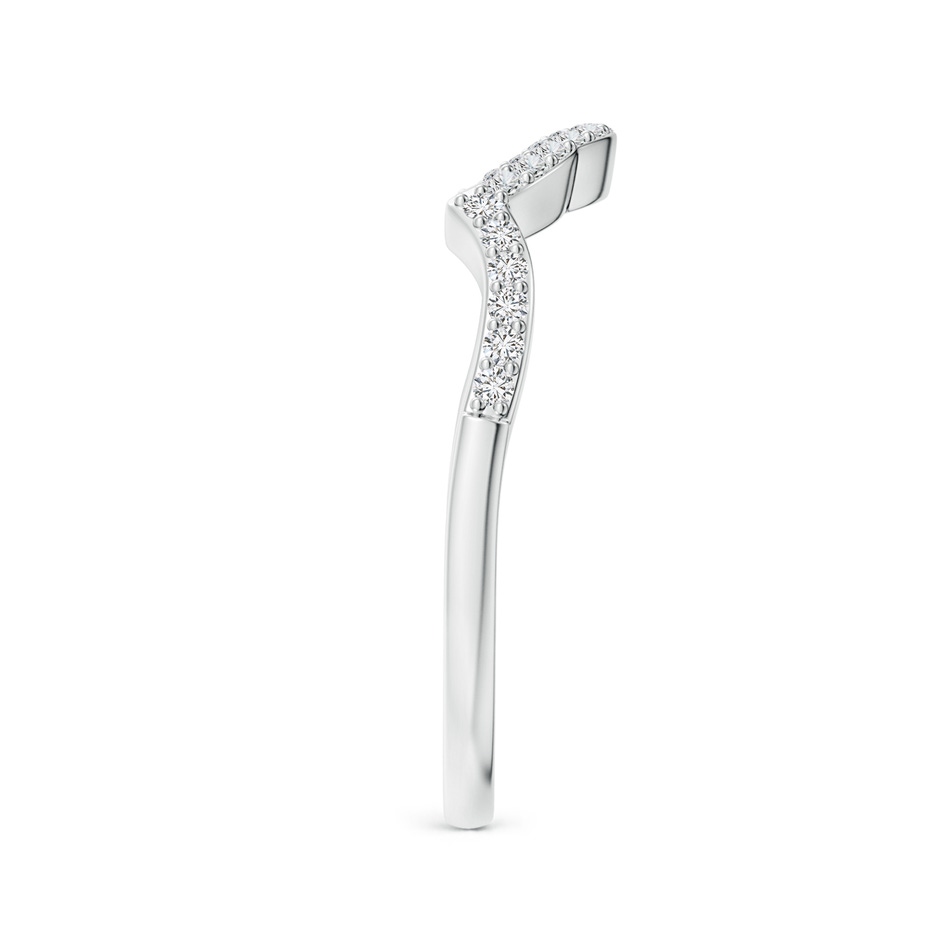 1.2mm HSI2 Diamond Half Eternity Curved Wedding Band in P950 Platinum side-2