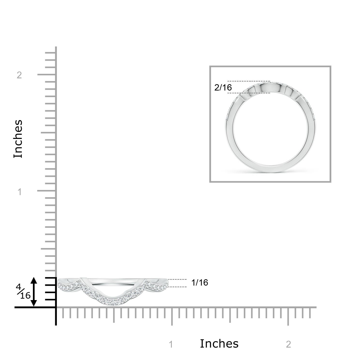 G-H VS / 0.22 CT / 14 KT White Gold