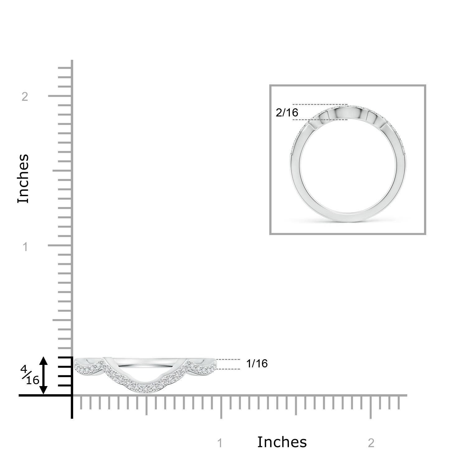 H, SI2 / 0.22 CT / 14 KT White Gold