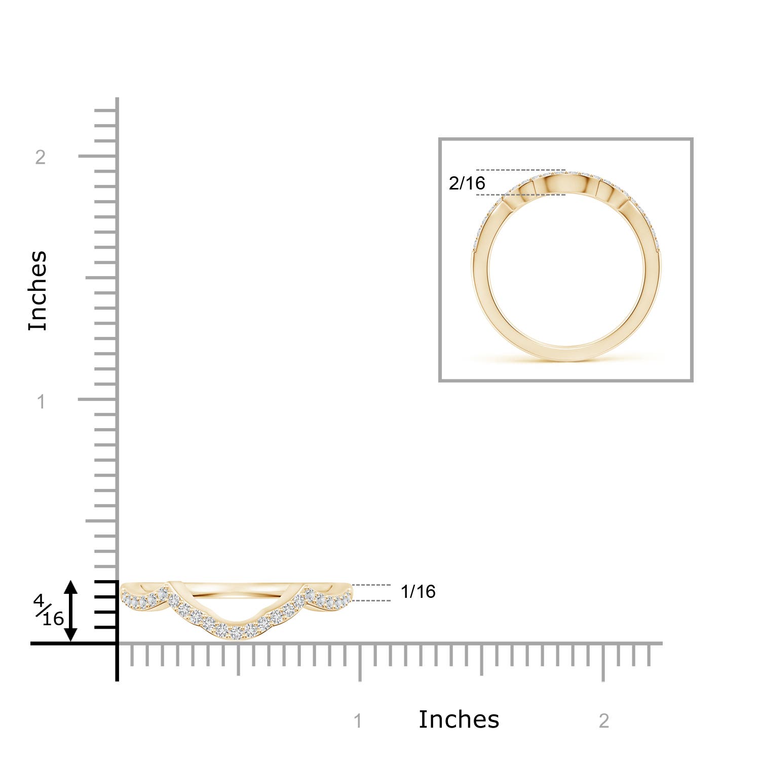 H, SI2 / 0.22 CT / 14 KT Yellow Gold