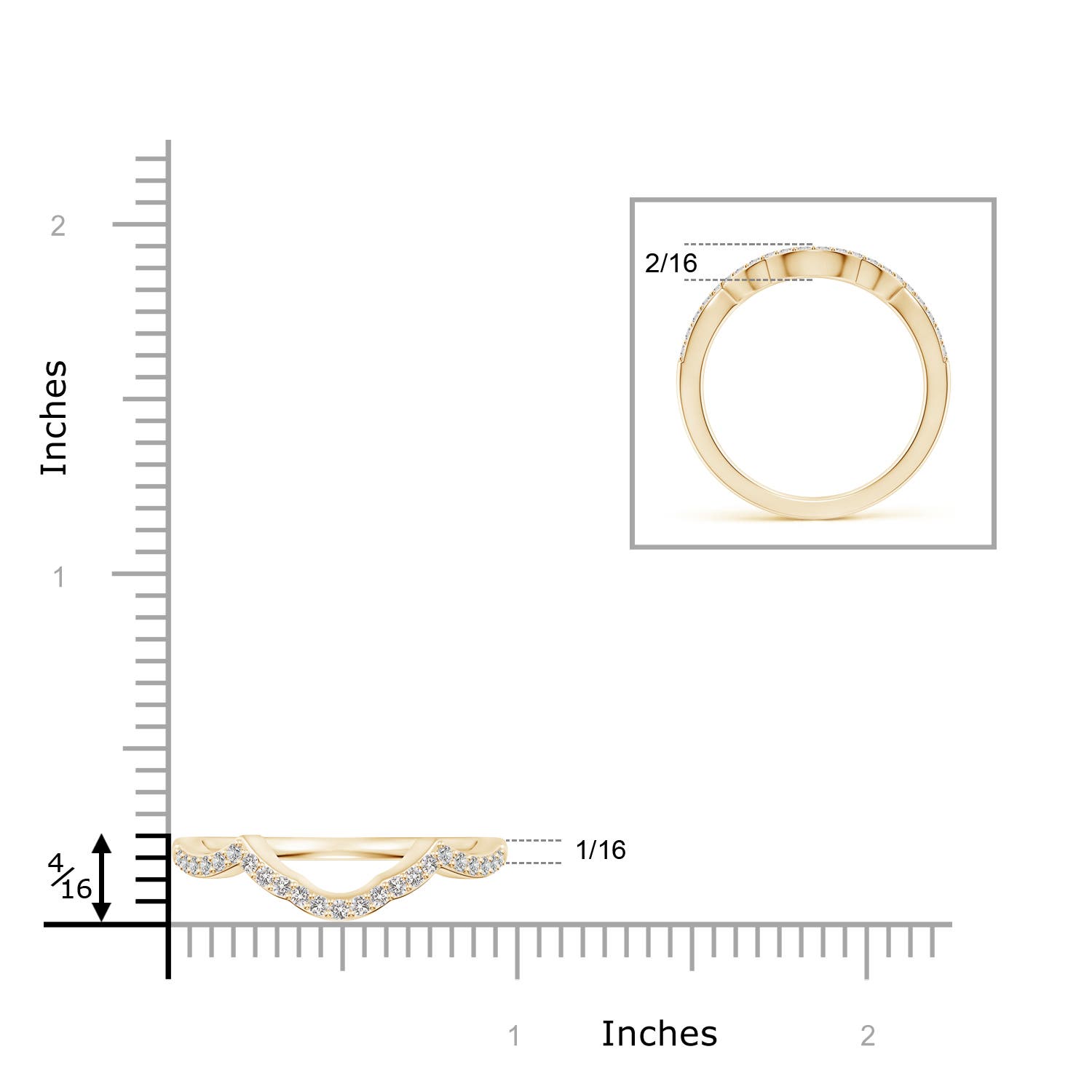 I I1 / 0.22 CT / 14 KT Yellow Gold