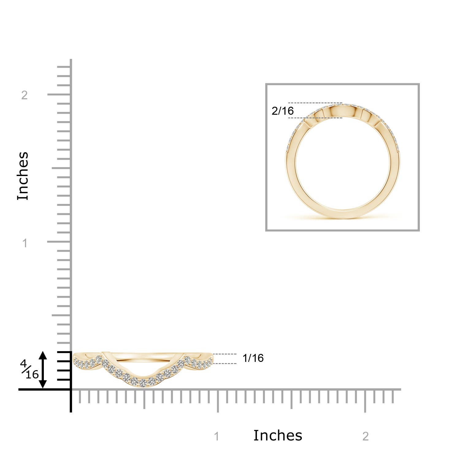 J I2 / 0.22 CT / 14 KT Yellow Gold