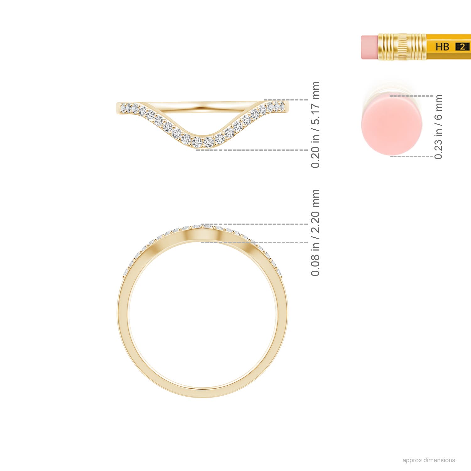 H, SI2 / 0.12 CT / 14 KT Yellow Gold