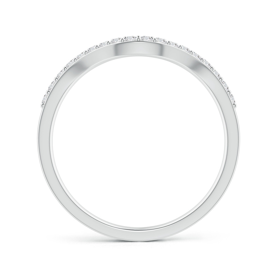 1.2mm HSI2 Prong-Set Diamond Wavy Comfort Fit Wedding Band in White Gold side 1