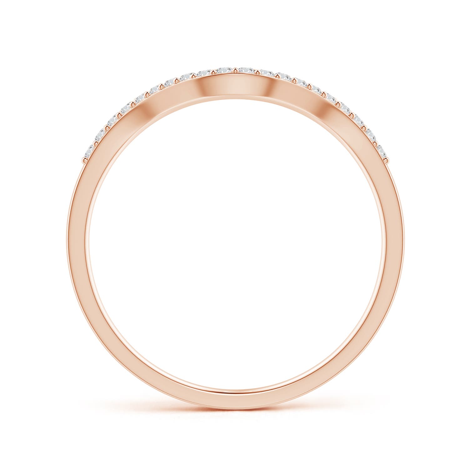 H, SI2 / 0.1 CT / 14 KT Rose Gold