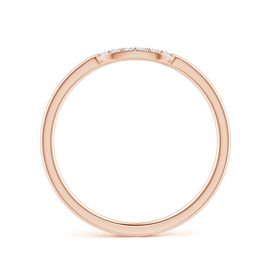 1.15mm GVS2 Prong-Set Diamond Comfort Fit Curved Wedding Band in Rose Gold side 1