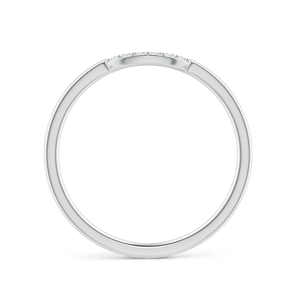 1.15mm GVS2 Prong-Set Diamond Comfort Fit Curved Wedding Band in S999 Silver side 1
