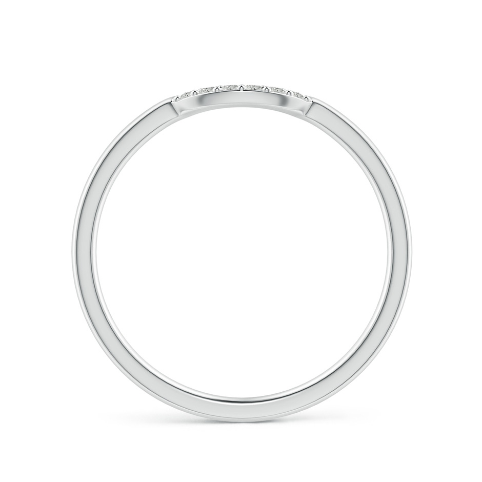 1.15mm KI3 Prong-Set Diamond Comfort Fit Curved Wedding Band in S999 Silver side 1