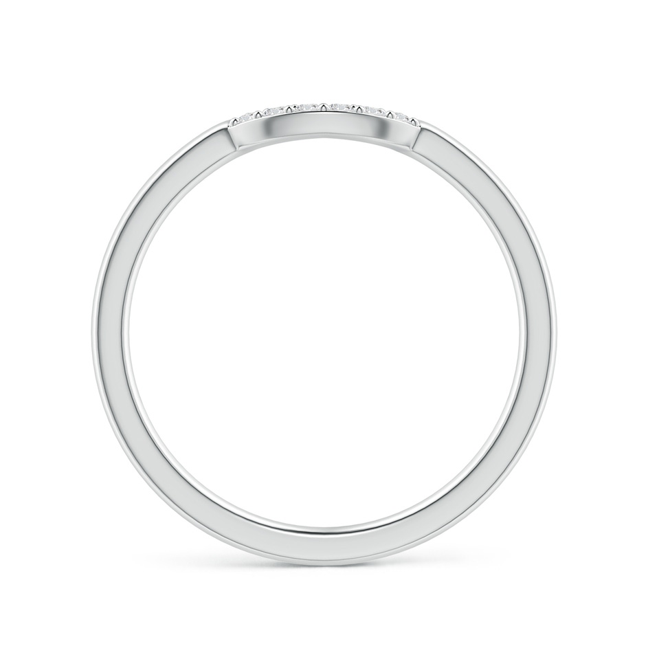 1.25mm HSI2 Prong-Set Diamond Comfort Fit Curved Wedding Band in White Gold side 1