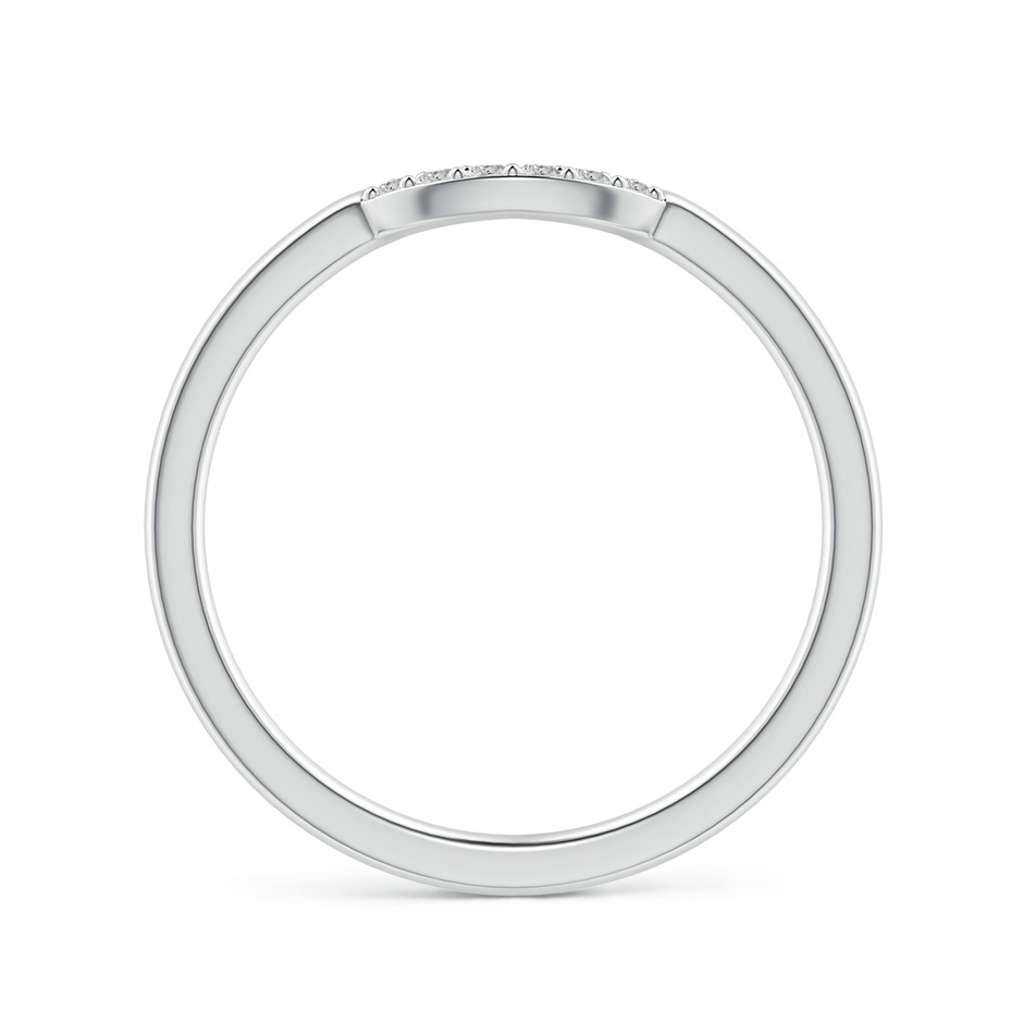 1.25mm KI3 Prong-Set Diamond Comfort Fit Curved Wedding Band in S999 Silver side 1