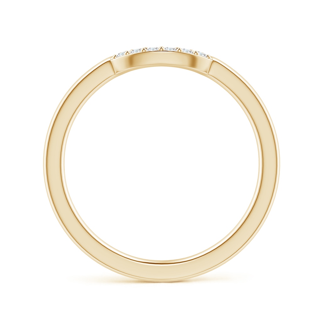 1.3mm GVS2 Prong-Set Diamond Comfort Fit Curved Wedding Band in Yellow Gold - side 1