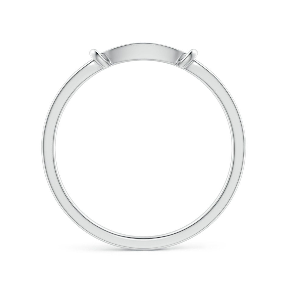 1.1mm GVS2 Pave-Set Diamond Marquise Wedding Band in S999 Silver side 1