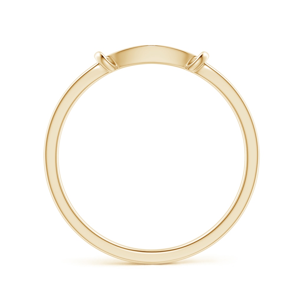 1.1mm GVS2 Pave-Set Diamond Marquise Wedding Band in Yellow Gold - side 1