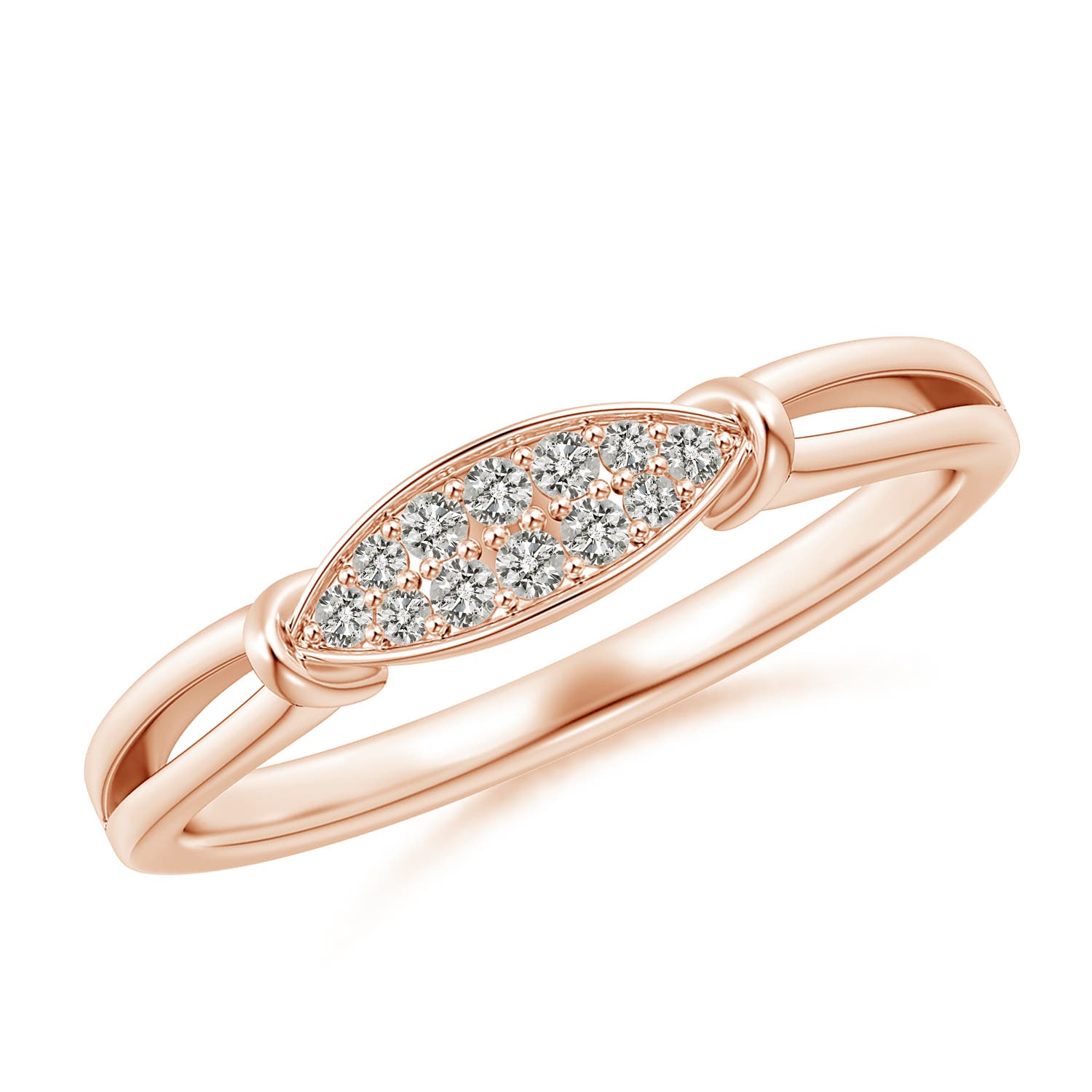 K, I3 / 0.1 CT / 14 KT Rose Gold