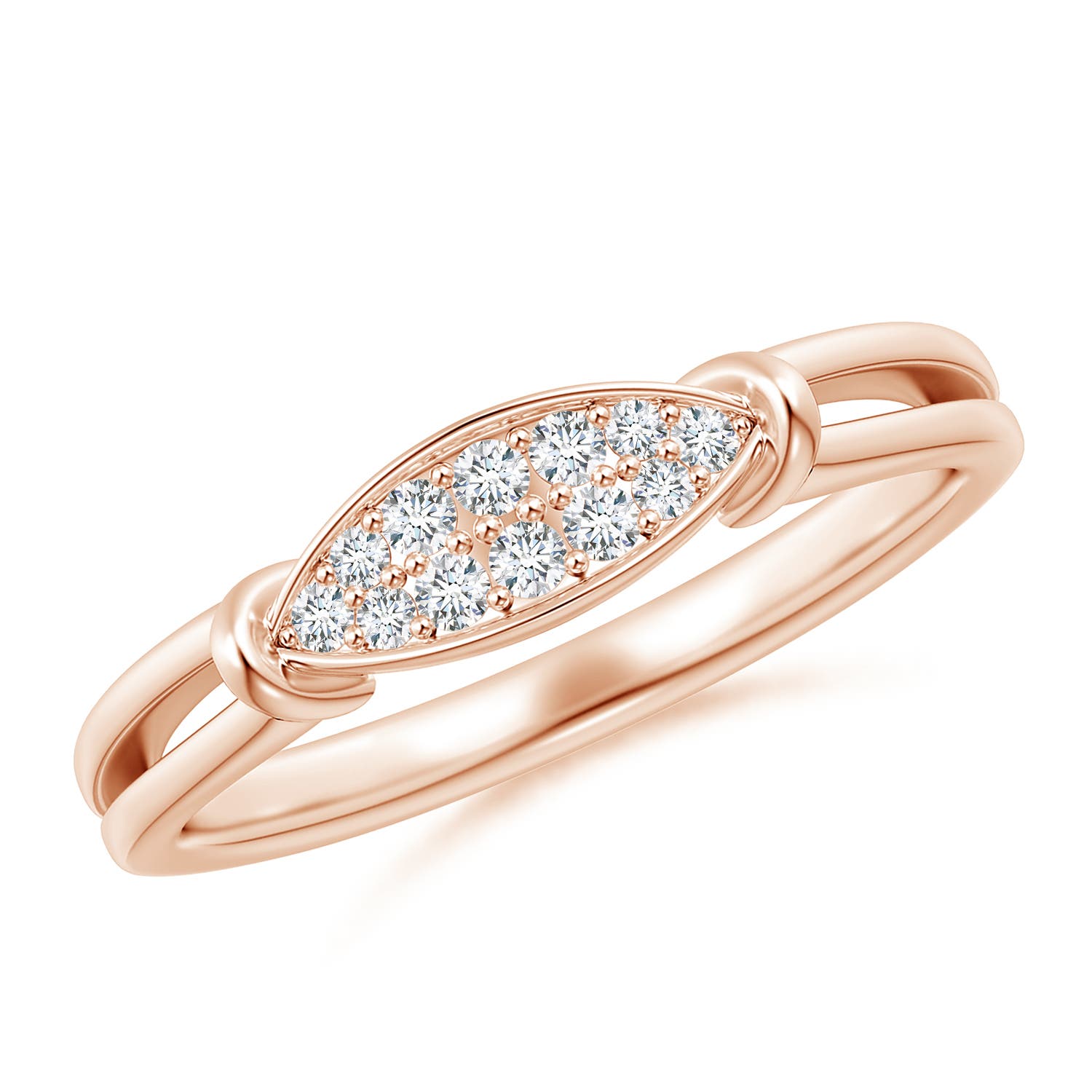 G, VS2 / 0.15 CT / 14 KT Rose Gold