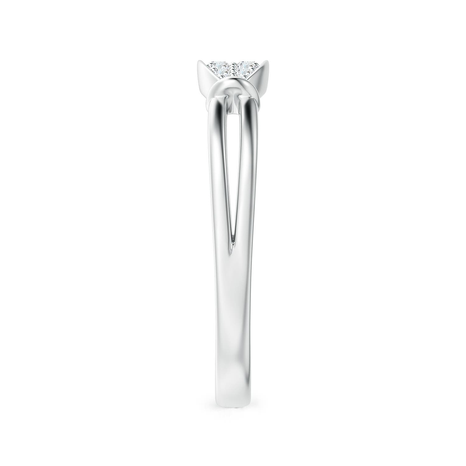 G, VS2 / 0.15 CT / 14 KT White Gold