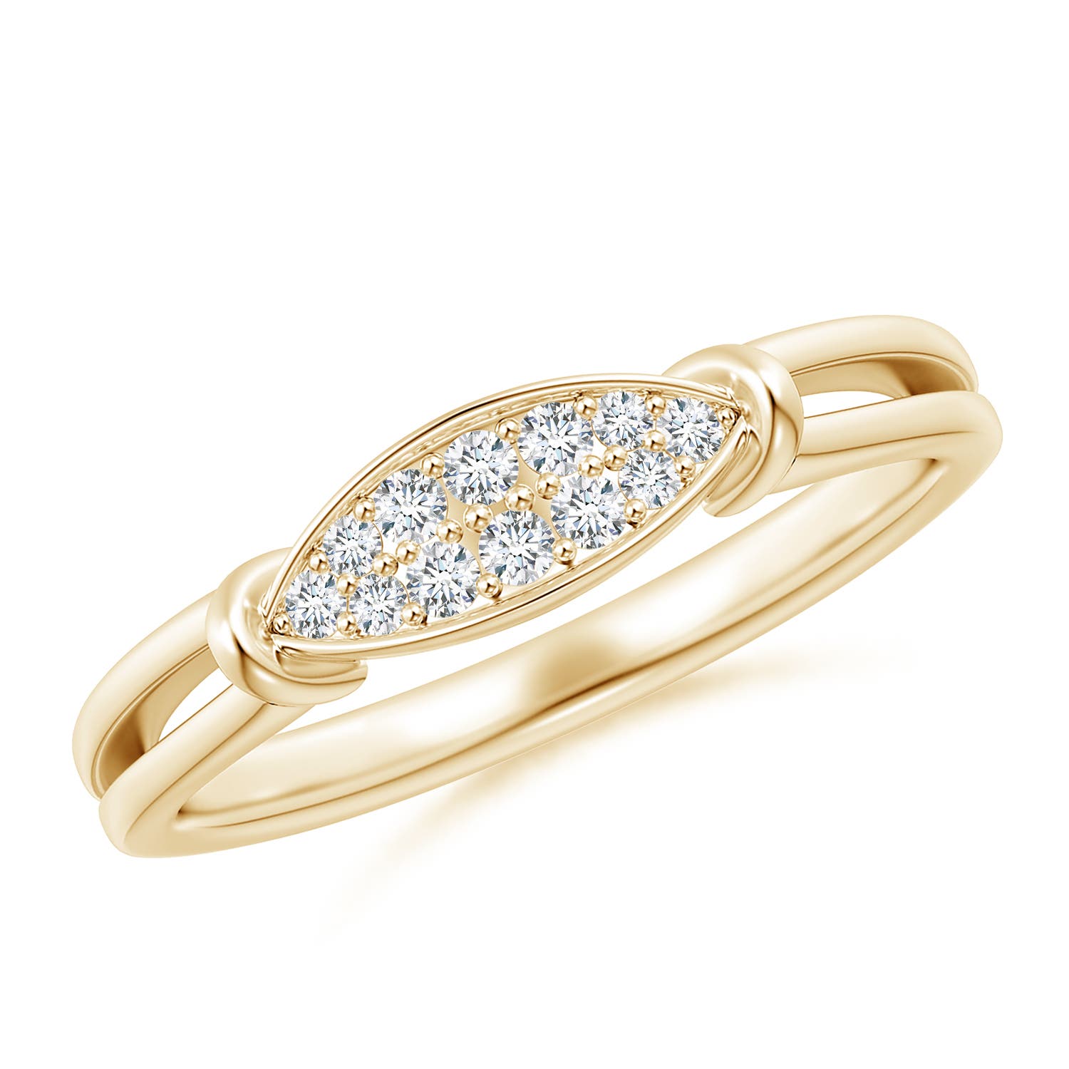 G, VS2 / 0.15 CT / 14 KT Yellow Gold