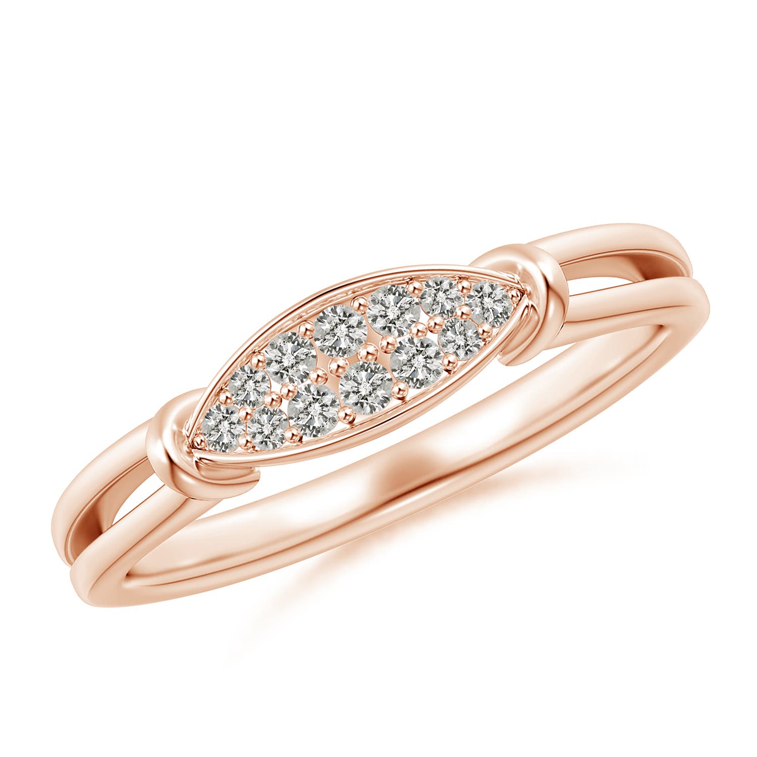 K, I3 / 0.15 CT / 14 KT Rose Gold