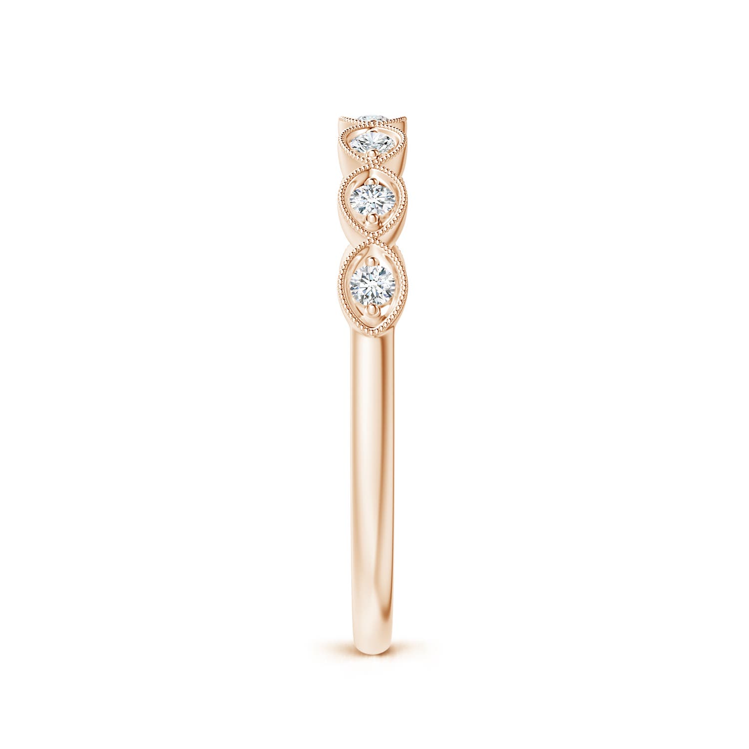 F-G, VS / 0.1 CT / 14 KT Rose Gold