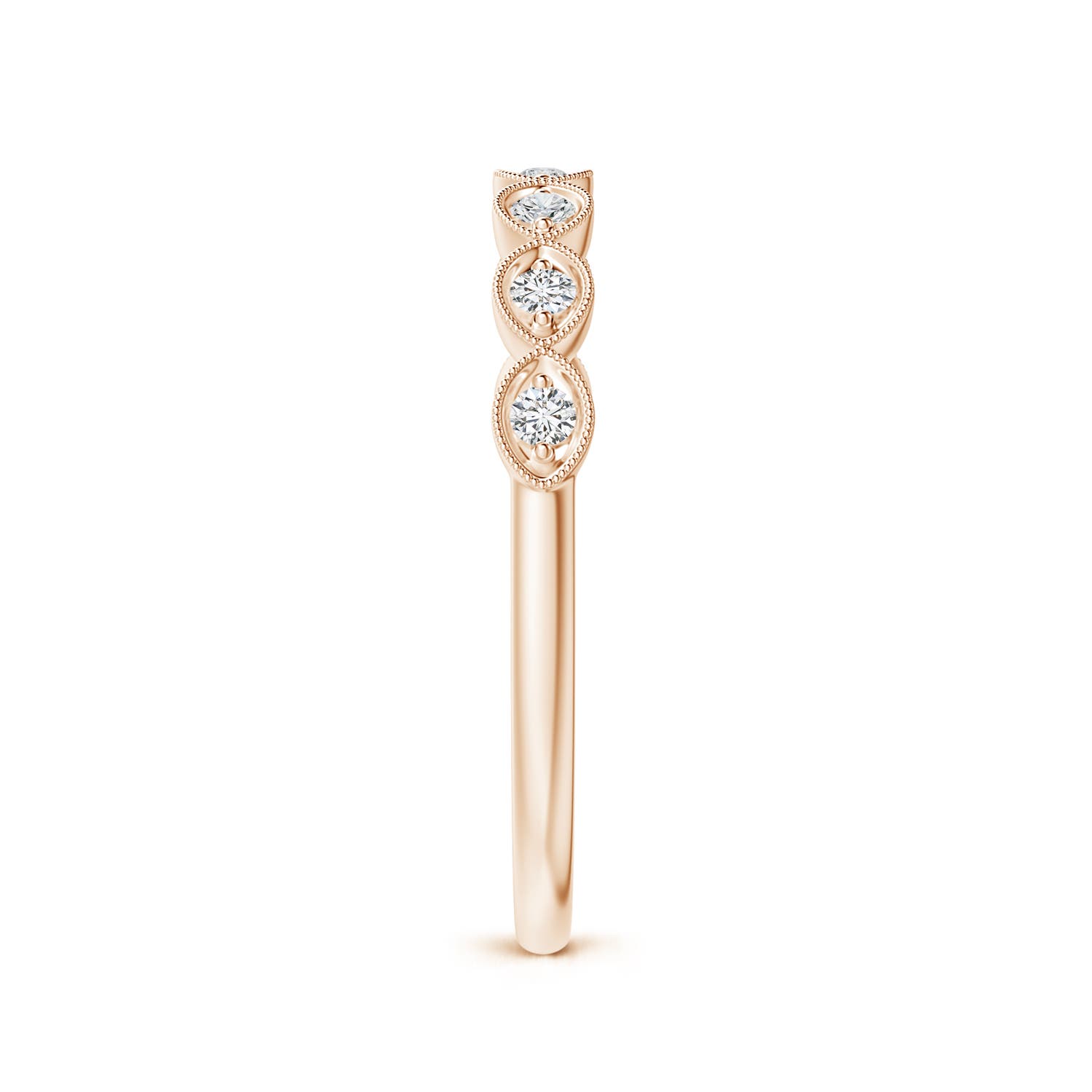 H, SI2 / 0.1 CT / 14 KT Rose Gold