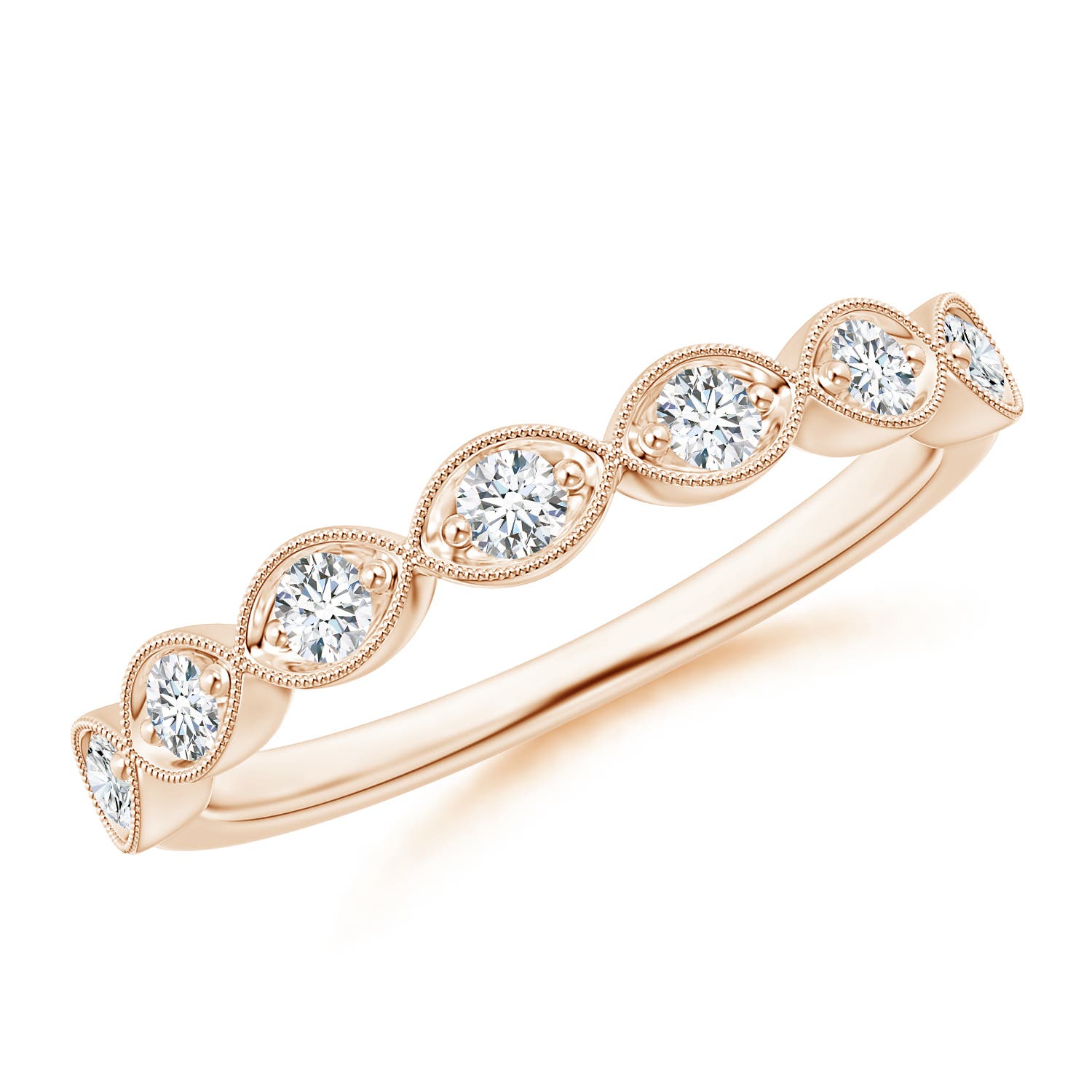 F-G, VS / 0.31 CT / 14 KT Rose Gold