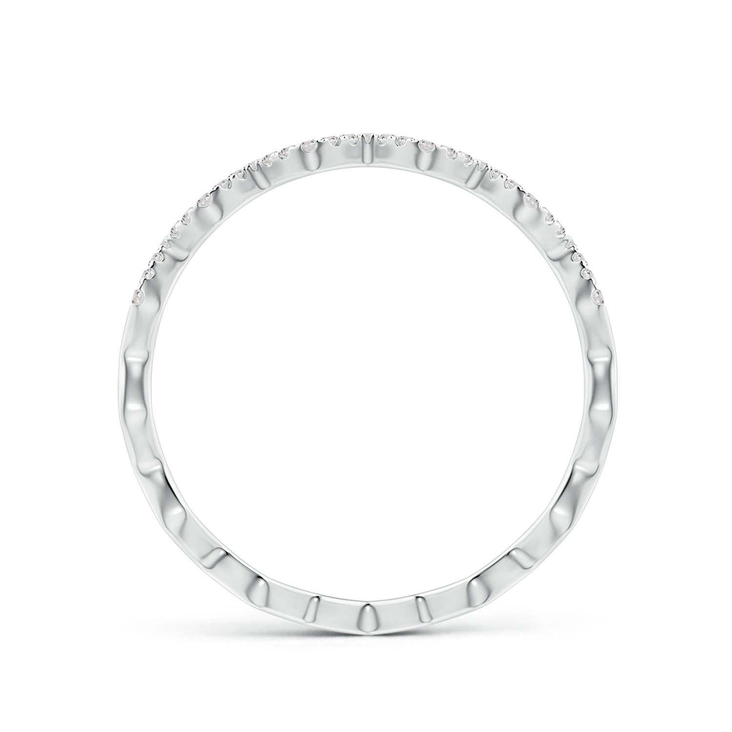 Angara Natural Classic Round Diamond Zig Zag Ring in 14K Solid Gold (0.8MM) - Bild 12 von 40