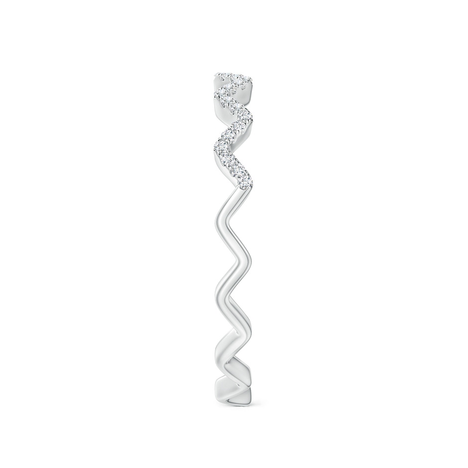 1.2mm GVS2 Classic Round Diamond Zig Zag Ring in 18K White Gold side 299