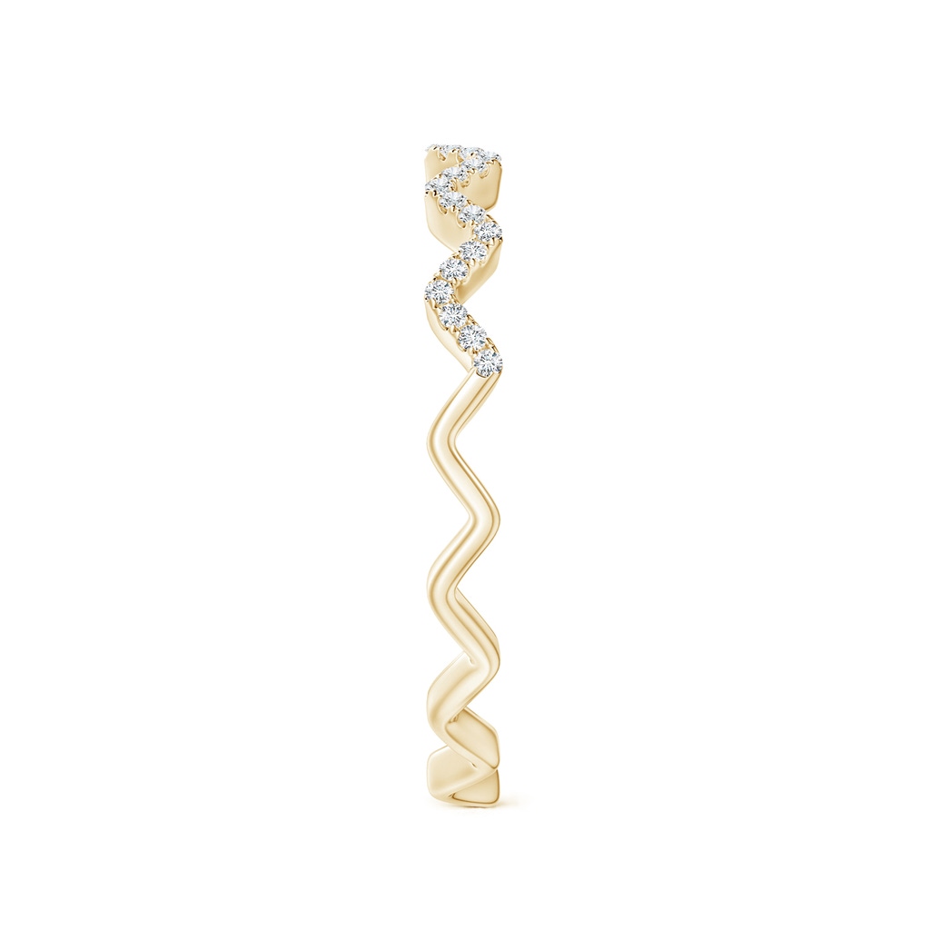 1.2mm GVS2 Classic Round Diamond Zig Zag Ring in Yellow Gold Side 299