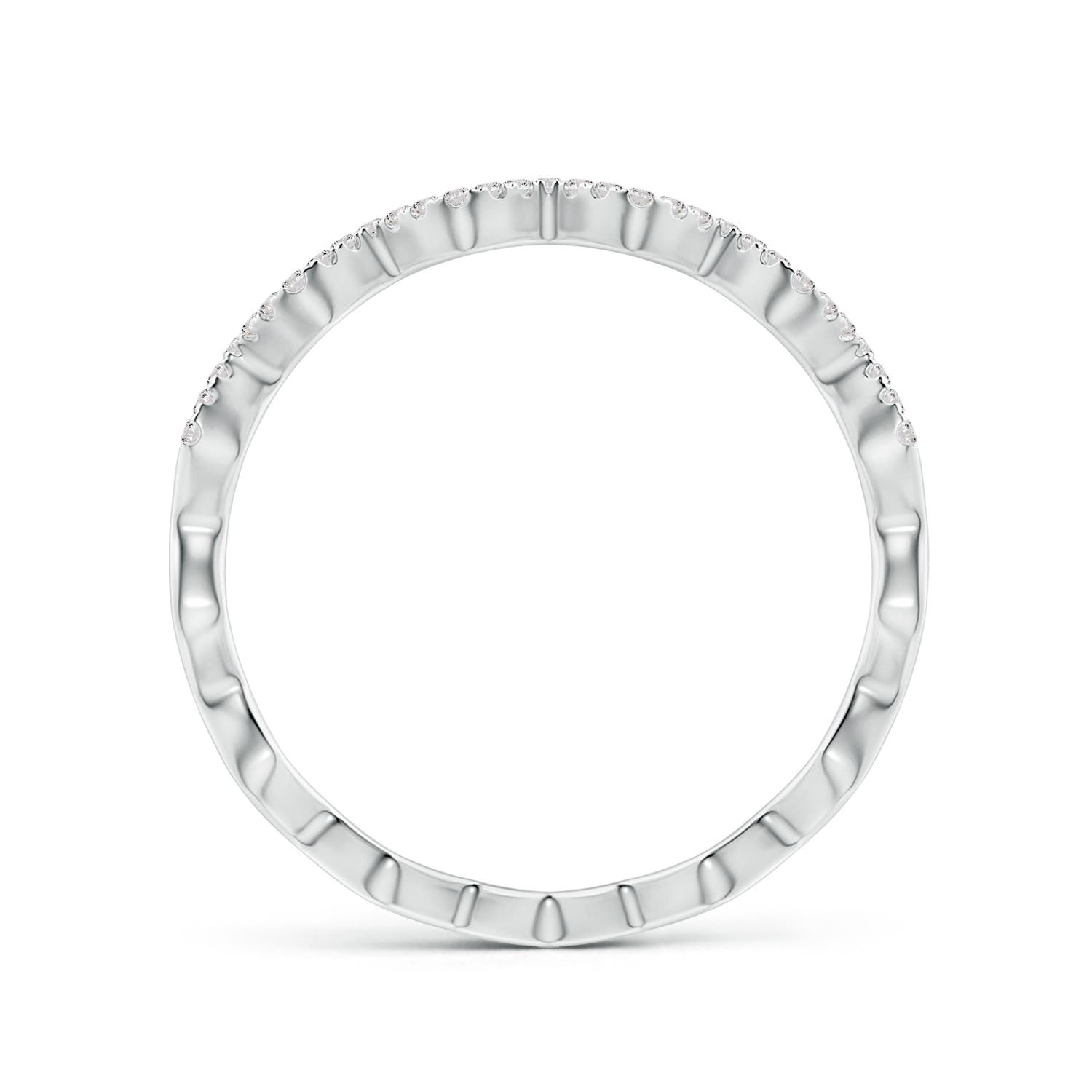 Angara Natural Classic Round Diamond Zig Zag Ring in 14K Solid Gold (1.2MM) - Bild 12 von 40