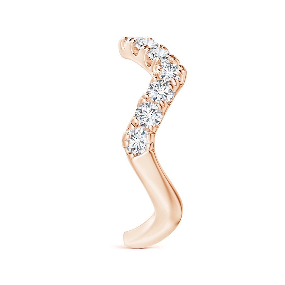 2.7mm GVS2 Classic Round Diamond Zig Zag Ring in Rose Gold side 299