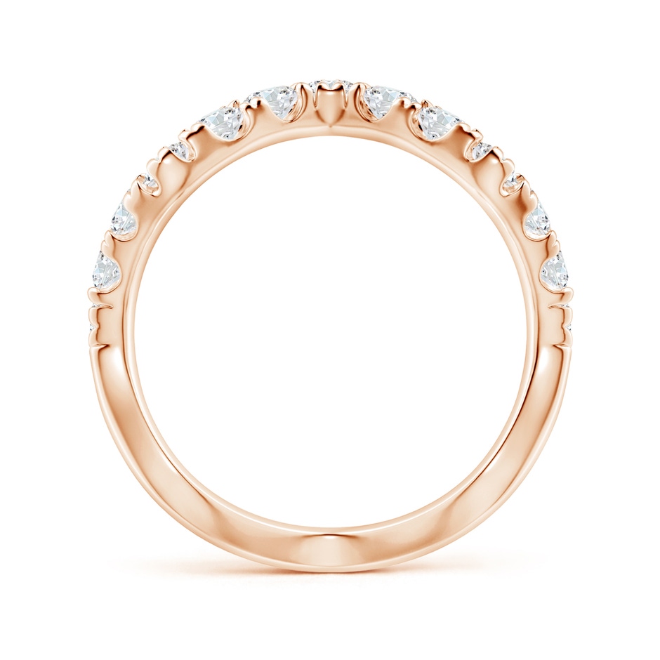 2.9mm GVS2 Classic Round Diamond Zig Zag Ring in 18K Rose Gold side 199