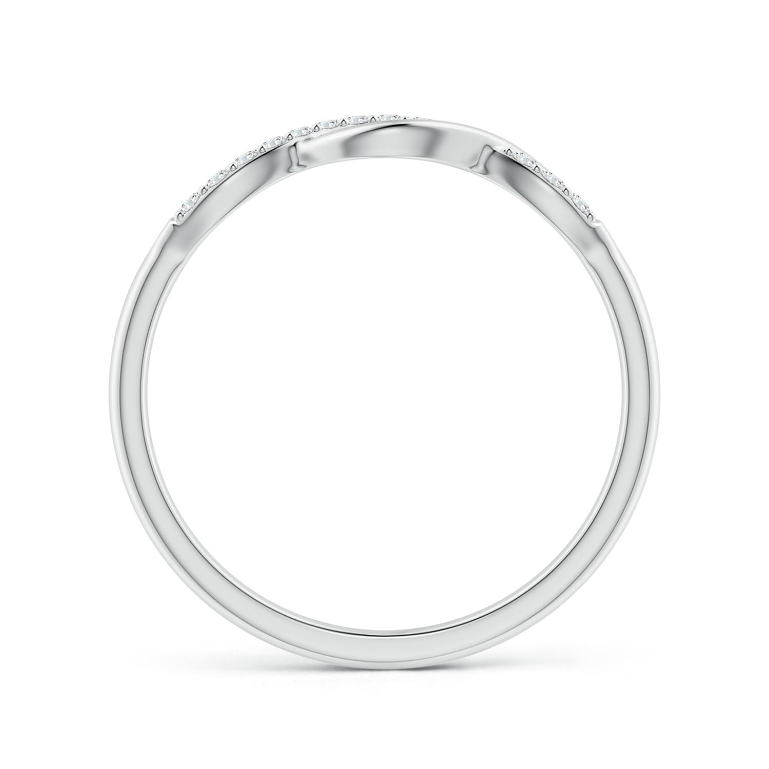 ANGARA 0.08ctw Natural Diamond Criss-Cross Infinity Ring in 14K Gold (GVS2) - Picture 13 of 31