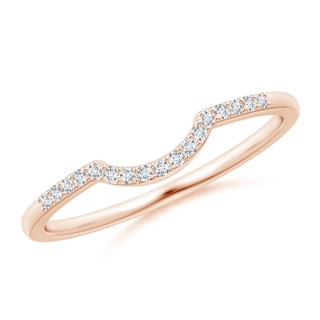 1mm GVS2 Diamond Comfort Fit Wedding Band in Rose Gold