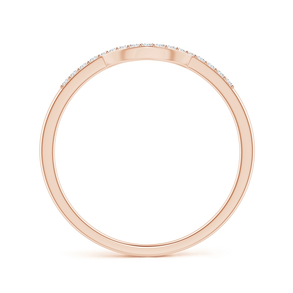 1mm GVS2 Diamond Comfort Fit Wedding Band in Rose Gold side 1