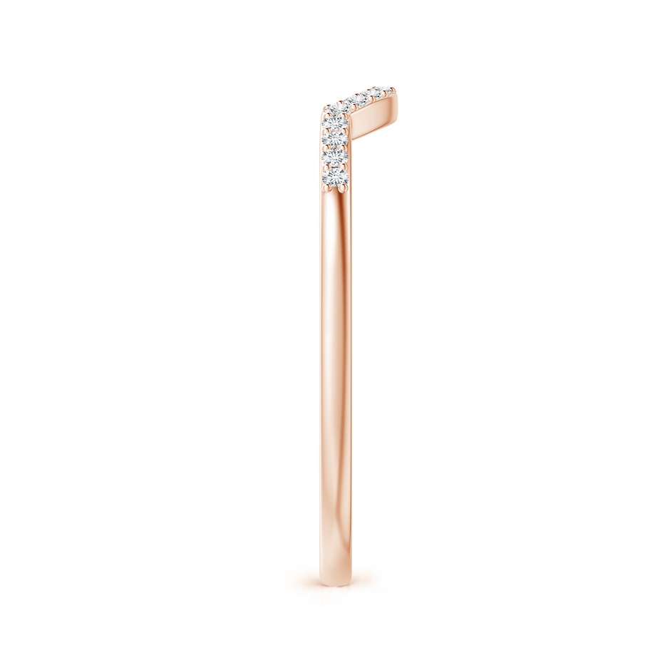 1mm GVS2 Diamond Comfort Fit Wedding Band in Rose Gold side 2