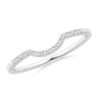 1mm GVS2 Diamond Comfort Fit Wedding Band in White Gold
