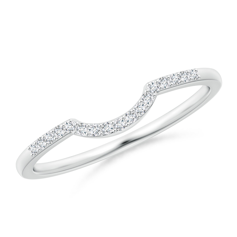 1mm GVS2 Diamond Comfort Fit Wedding Band in White Gold 
