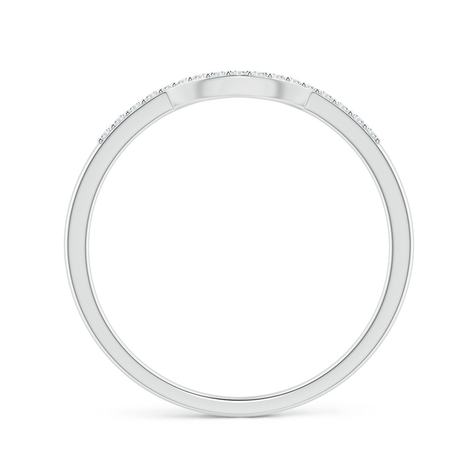 1mm GVS2 Diamond Comfort Fit Wedding Band in White Gold side 1