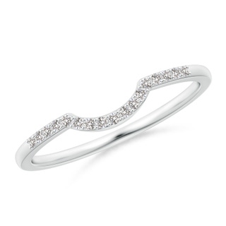 1mm IJI1I2 Diamond Comfort Fit Wedding Band in White Gold