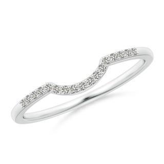1mm KI3 Diamond Comfort Fit Wedding Band in White Gold