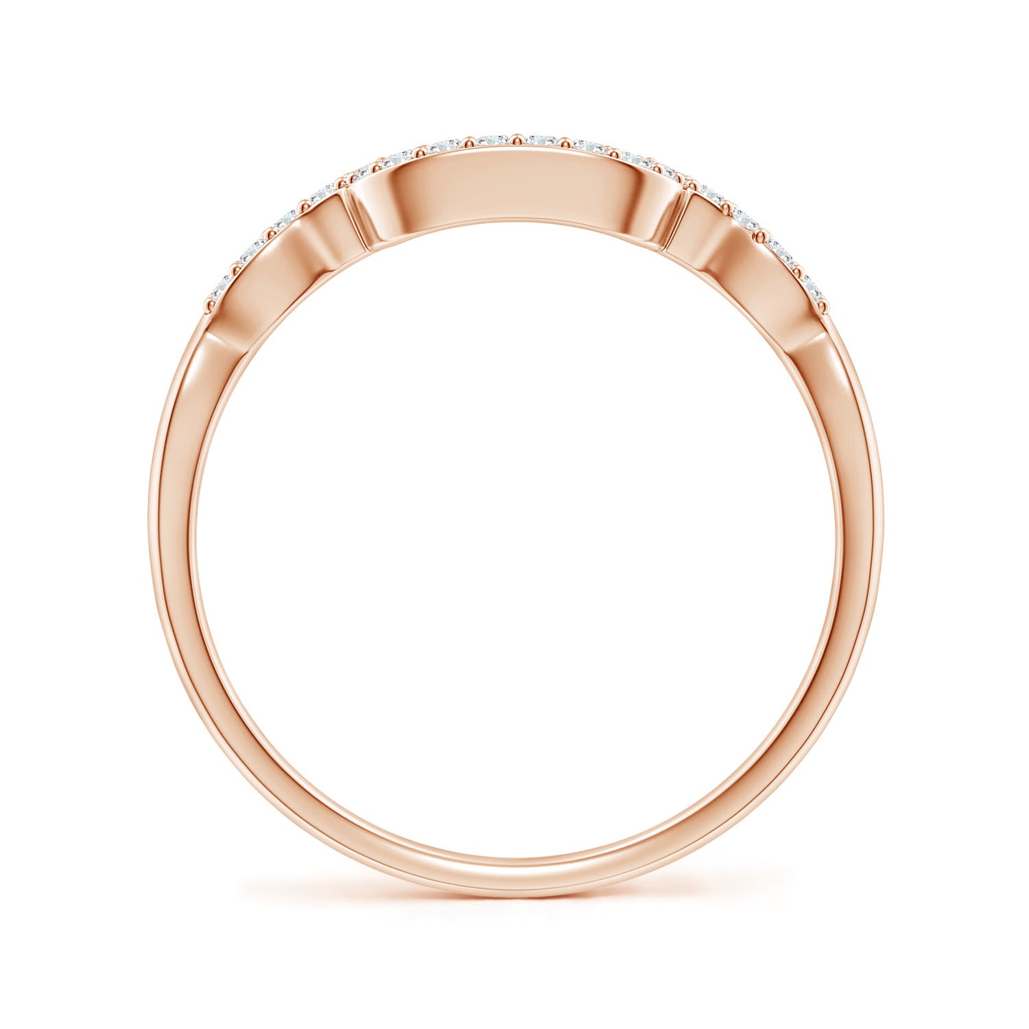 G, VS2 / 0.18 CT / 14 KT Rose Gold