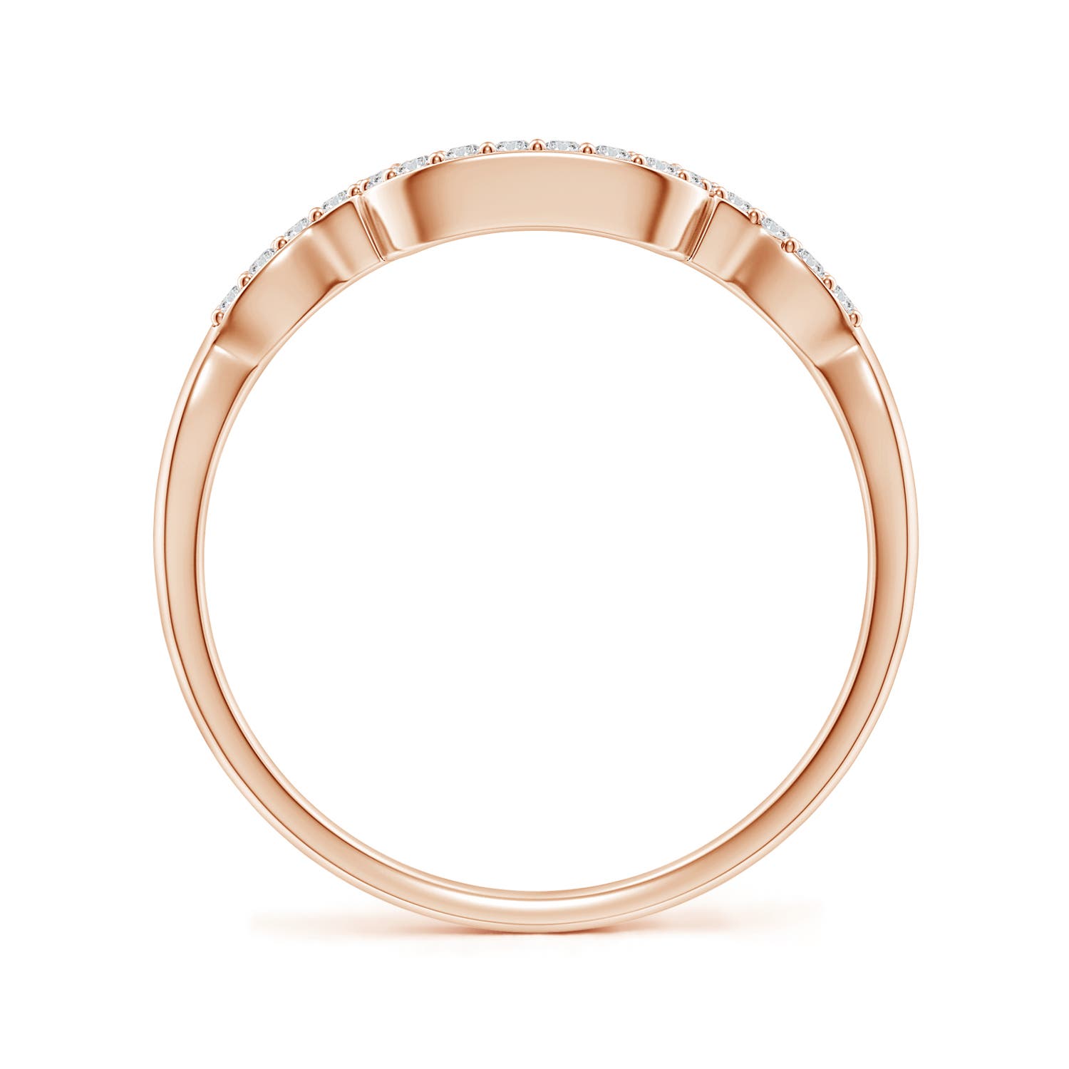 H, SI2 / 0.18 CT / 14 KT Rose Gold