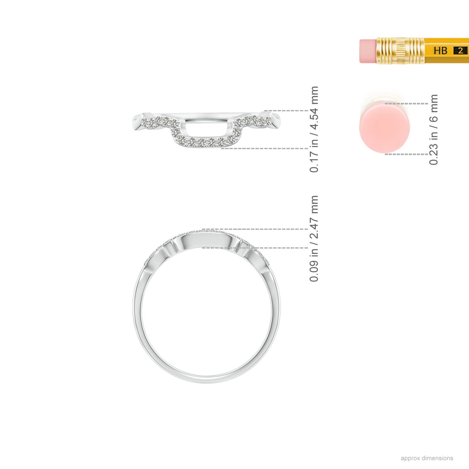 K, I3 / 0.18 CT / 14 KT White Gold